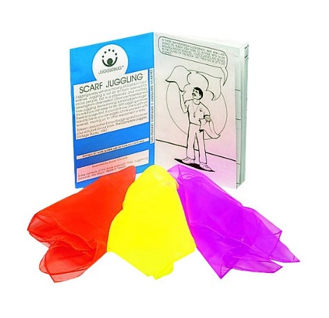 Lot de 3 foulards à jongler 40cm
