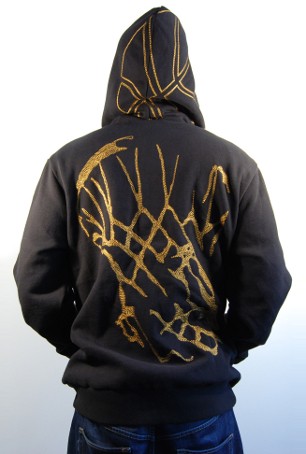 RADIENT FULL ZIP Hoody Noir Or