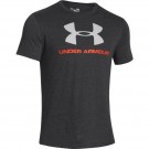 UA SPORTSTYLE LOGO V TRI-BLEND T-shirt noir (face)