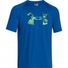 UA CORE LOGO GRAPHIC T-shirt bleu (face)