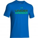 UA CORE WORDMARK FILL 1 T-shirt bleu (face)