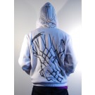 RADIENT FULL ZIP Hoody Blanc Argent