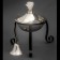 Oil lamp GORA silver