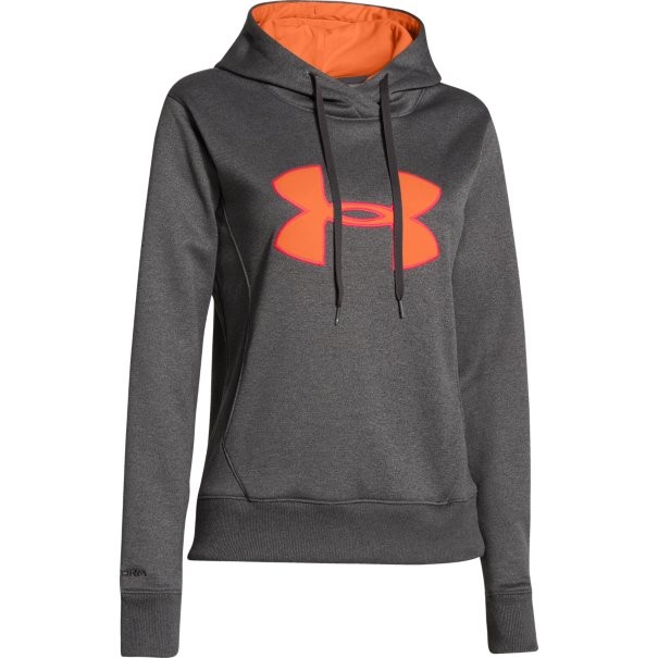 UA BIG LOGO APPLIQUE Hoody anthracite (face)