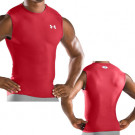 HEATGEAR COMPRESSION Tee Sans Manches rouge