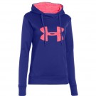 UA BIG LOGO APPLIQUE Hoody bleu (face)