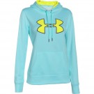 UA STORM ARMOUR FLEECE BIG LOGO TWIST Hoody bleu (face)