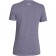 UA CHARGED COTTON BIG LOGO V-NECK T violet (dos)