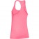 UA CHARGED COTTON LINEAR WORDMARK Tank rose (dos)