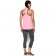 UA CHARGED COTTON LINEAR WORDMARK Tank rose (dos)