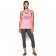 UA CHARGED COTTON LINEAR WORDMARK Tank rose (face)