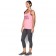 UA CHARGED COTTON LINEAR WORDMARK Tank rose (3/4)