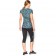 UA HEATGEAR ARMOUR PRINTED MESH SHORTSLEEVE T-shirt noir / turquoise (dos)