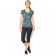 UA HEATGEAR ARMOUR PRINTED MESH SHORTSLEEVE T-shirt noir / turquoise (face)