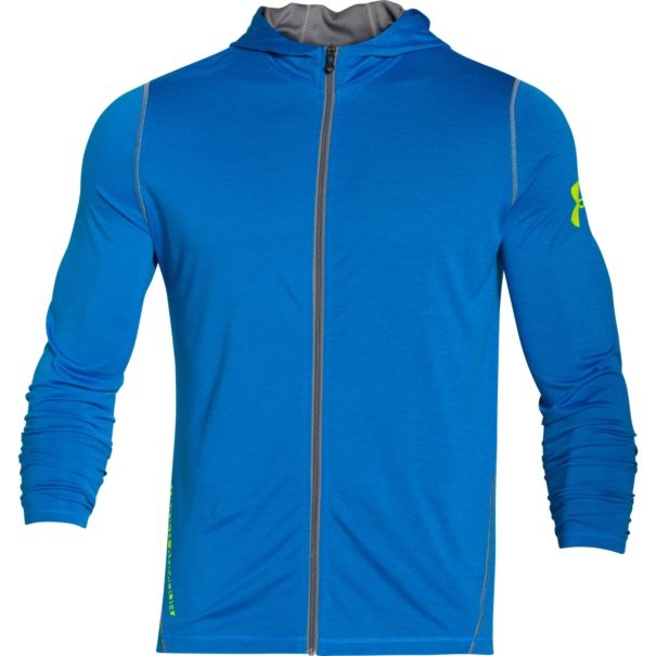 LONG SLEEVE TECH FOUL ZIP Hoody bleu (face)