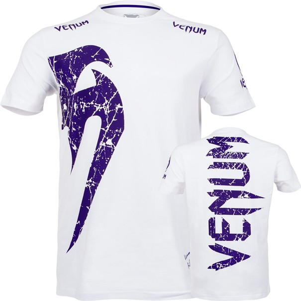 T-shirt VENUM "GIANT" blanc / violet