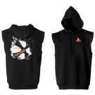 CROSSOVER Hoody W/O Sleeves Noir vue des 2 faces