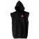 CROSSOVER Hoody W/O Sleeves Noir vue de devant