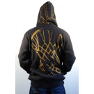 RADIENT FULL ZIP Hoody Noir Or